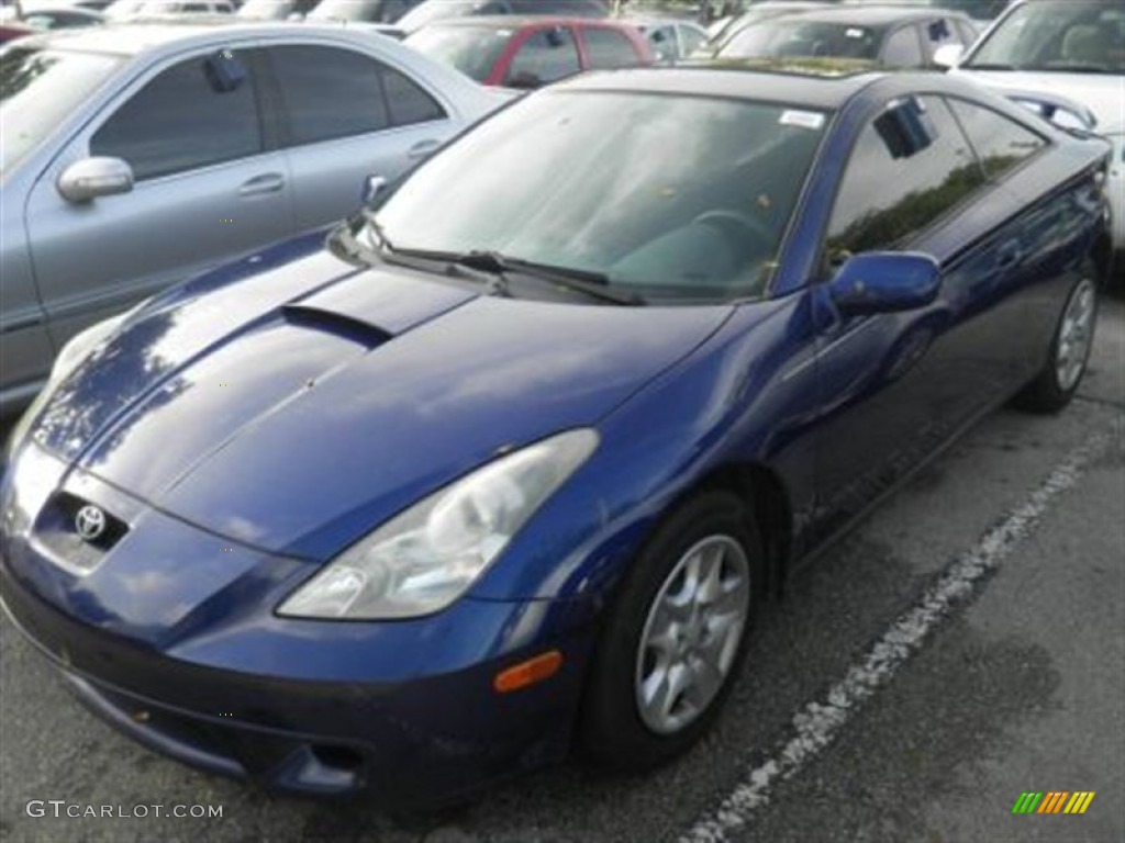 2002 Celica GT - Carbon Blue / Black/Silver photo #1