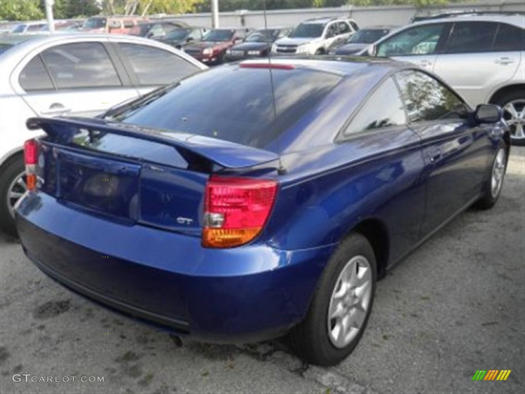 2002 Celica GT - Carbon Blue / Black/Silver photo #2