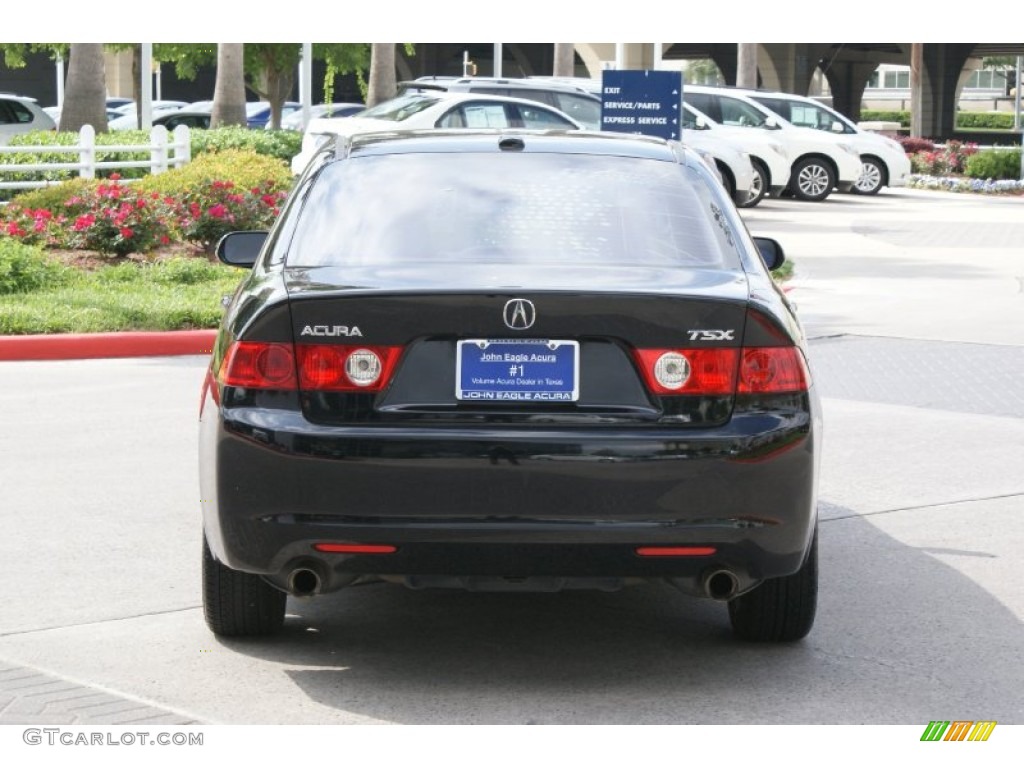 2005 TSX Sedan - Nighthawk Black Pearl / Parchment photo #4