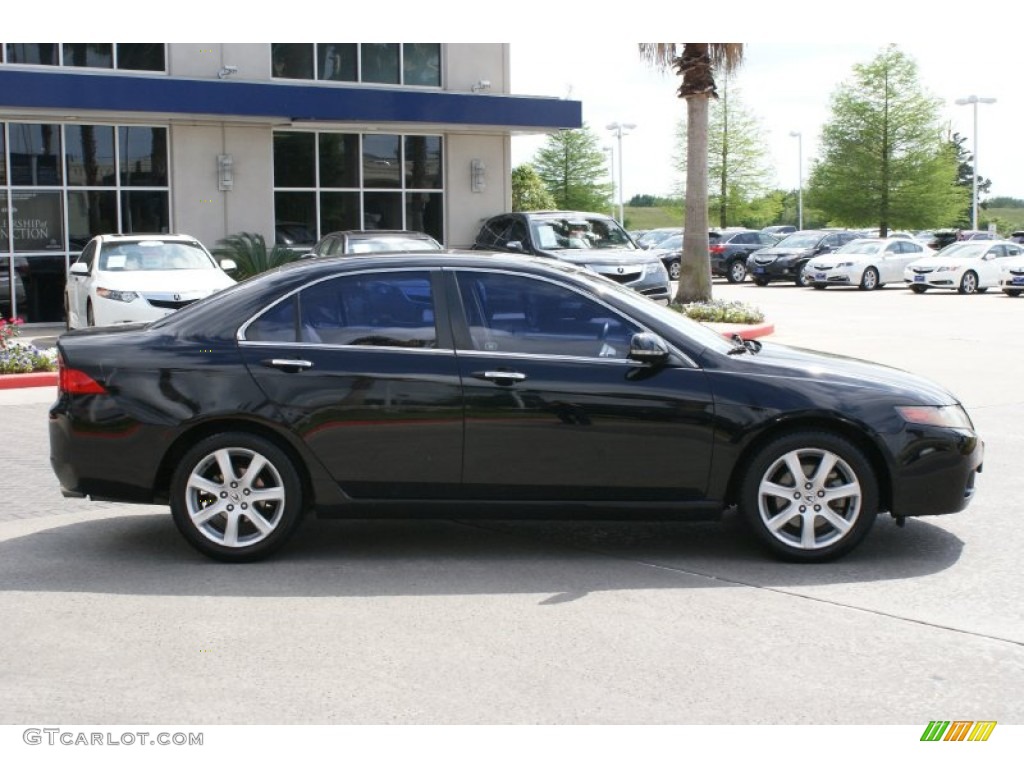 2005 TSX Sedan - Nighthawk Black Pearl / Parchment photo #8