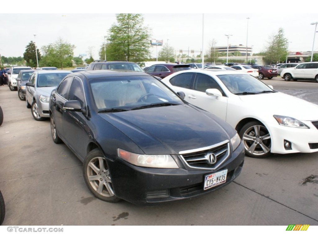 2005 TSX Sedan - Nighthawk Black Pearl / Parchment photo #10