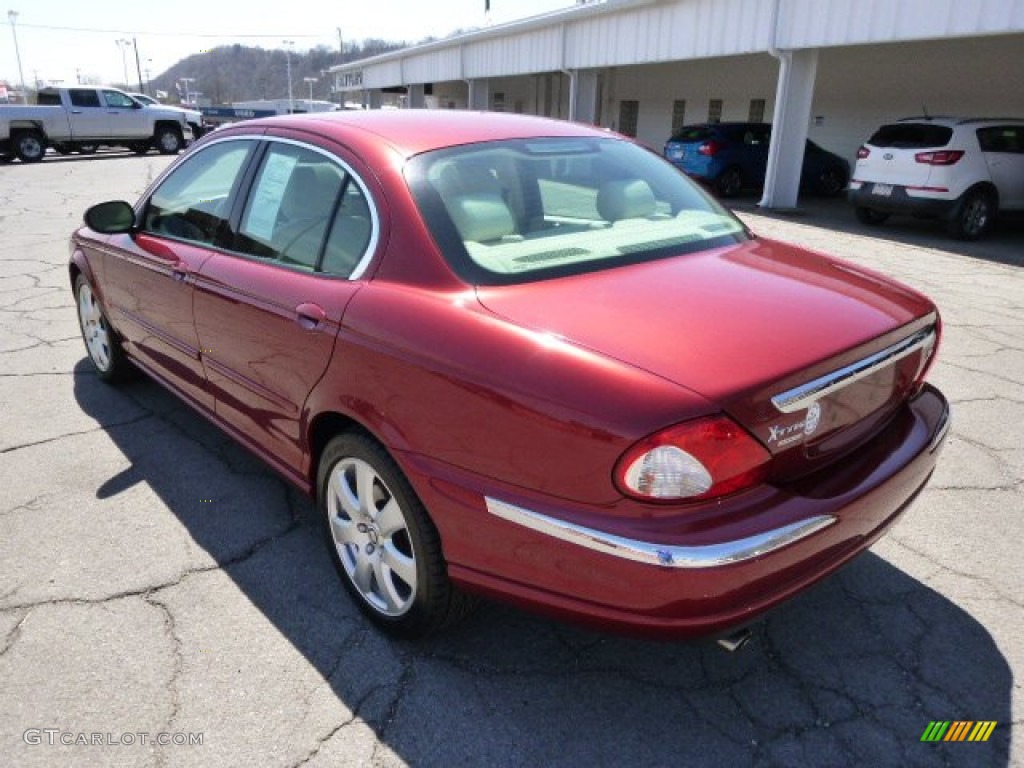 2004 X-Type 3.0 - Radiance Red Metallic / Ivory photo #6