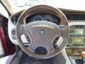 2004 Jaguar X-Type Ivory Interior Steering Wheel Photo