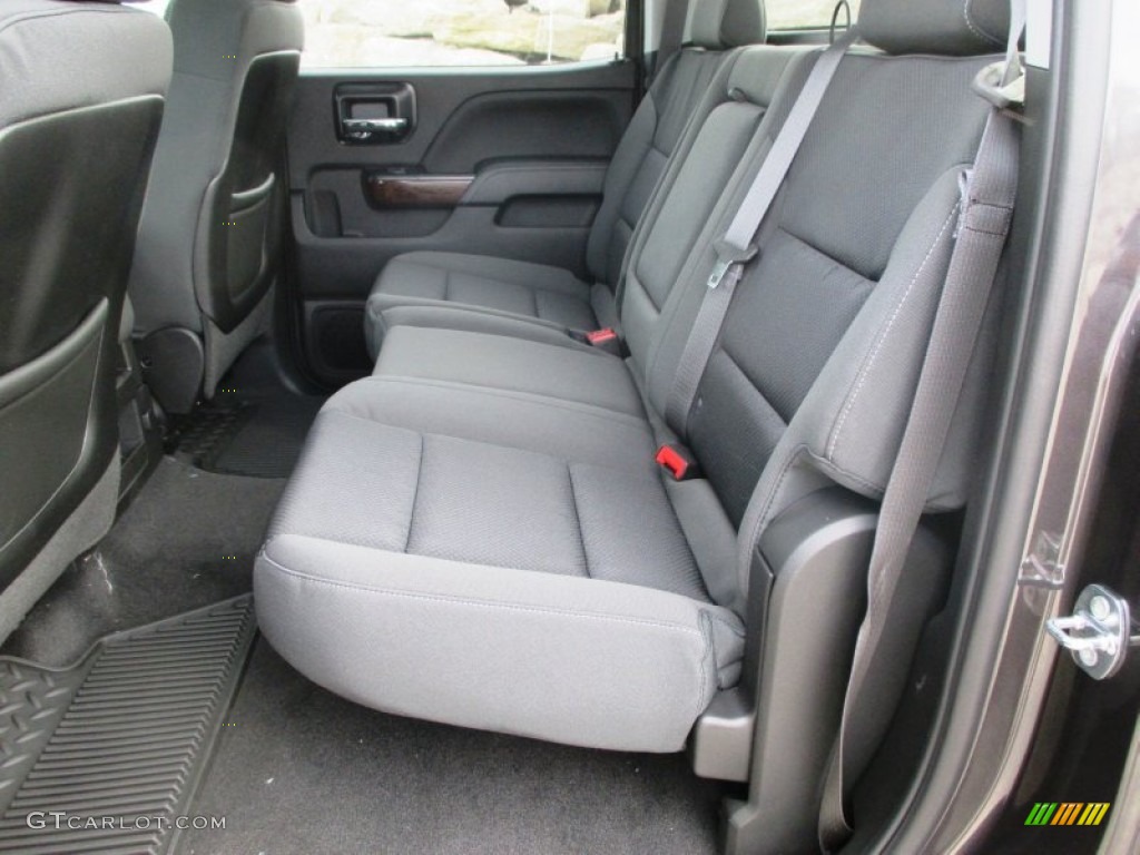 Jet Black Interior 2015 GMC Sierra 3500HD SLE Crew Cab 4x4 Dual Rear Wheel Photo #92736130