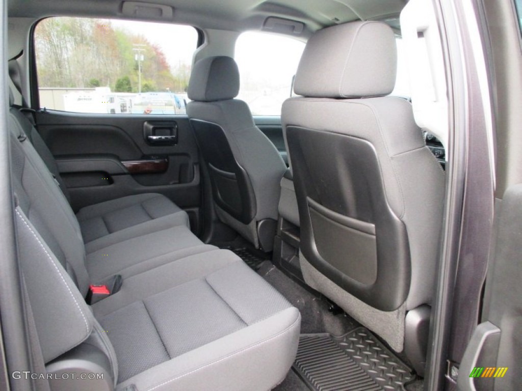 Jet Black Interior 2015 GMC Sierra 3500HD SLE Crew Cab 4x4 Dual Rear Wheel Photo #92736248