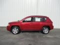 2010 Inferno Red Crystal Pearl Jeep Compass Sport 4x4  photo #2
