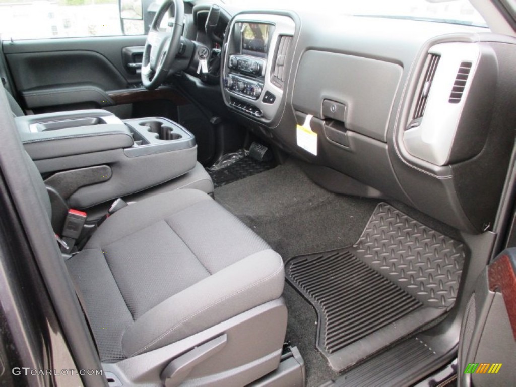 2015 GMC Sierra 3500HD SLE Crew Cab 4x4 Dual Rear Wheel Jet Black Dashboard Photo #92736280