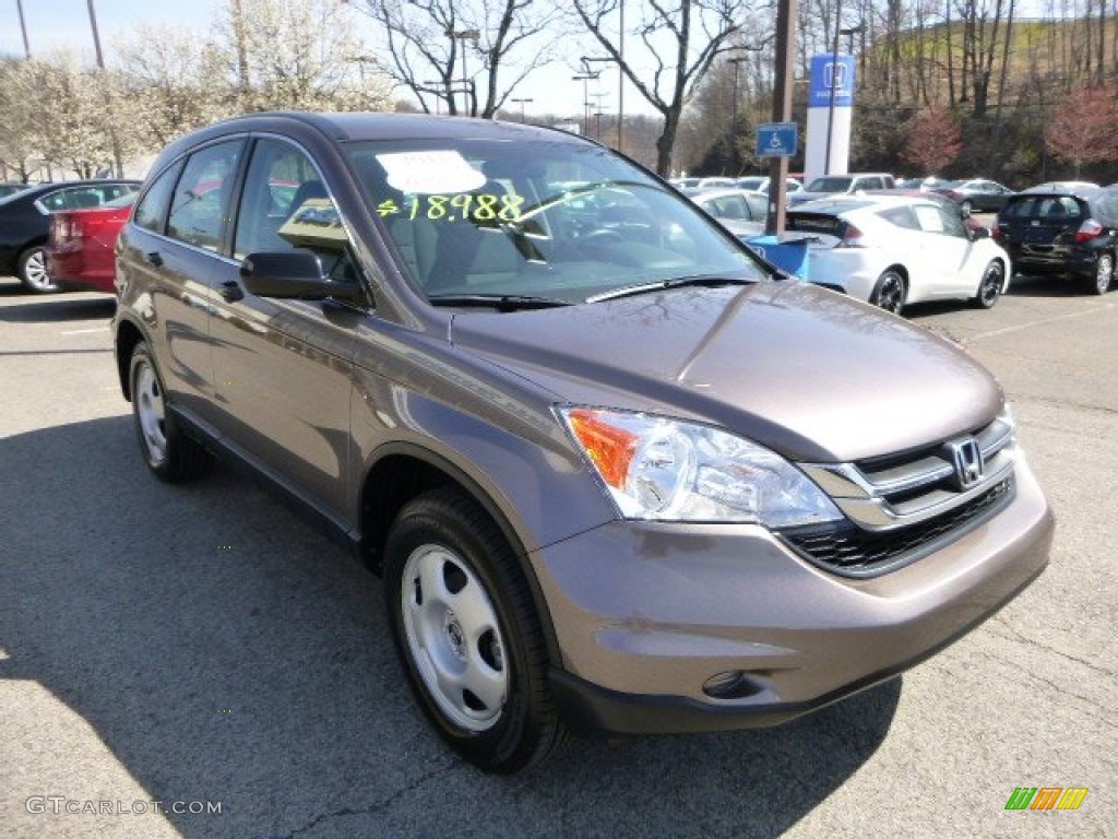 2011 CR-V LX 4WD - Urban Titanium Metallic / Black photo #7