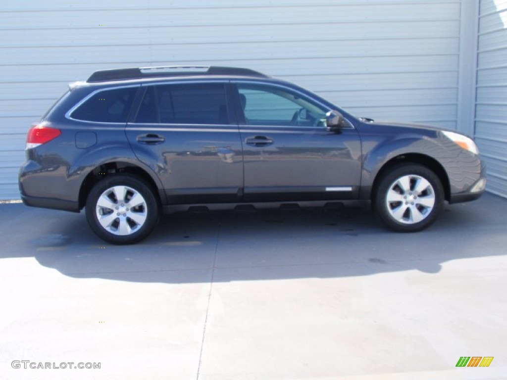 2011 Outback 2.5i Limited Wagon - Graphite Gray Metallic / Off Black photo #3
