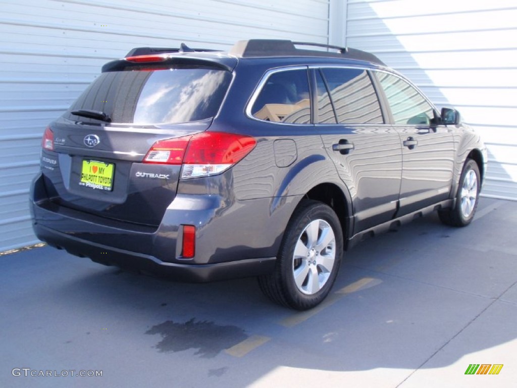 2011 Outback 2.5i Limited Wagon - Graphite Gray Metallic / Off Black photo #4