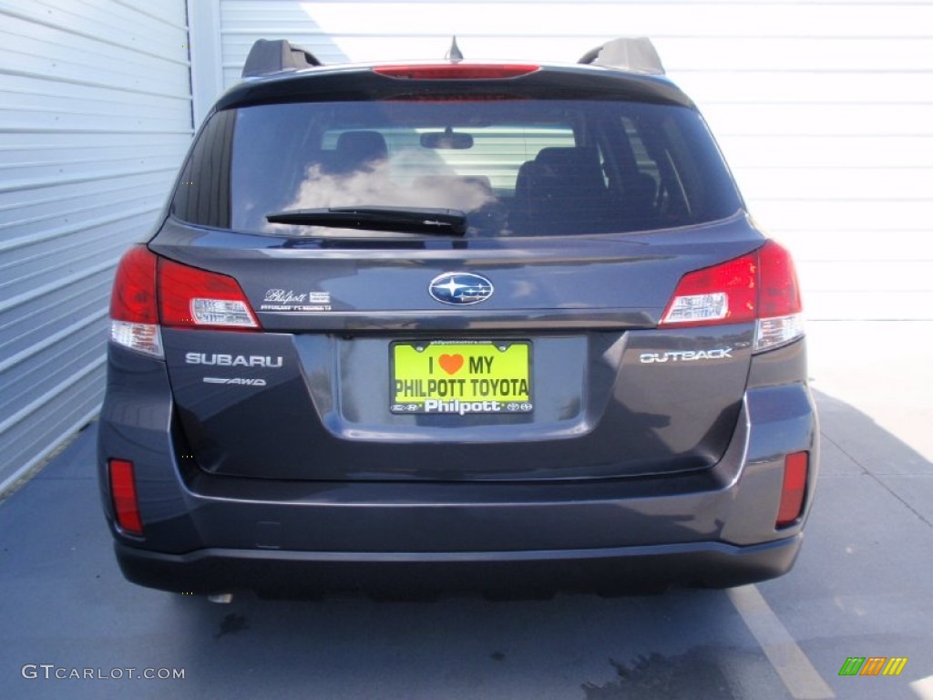 2011 Outback 2.5i Limited Wagon - Graphite Gray Metallic / Off Black photo #5
