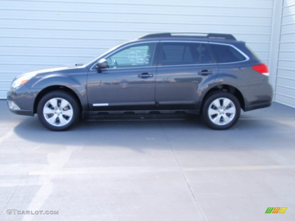 2011 Outback 2.5i Limited Wagon - Graphite Gray Metallic / Off Black photo #6