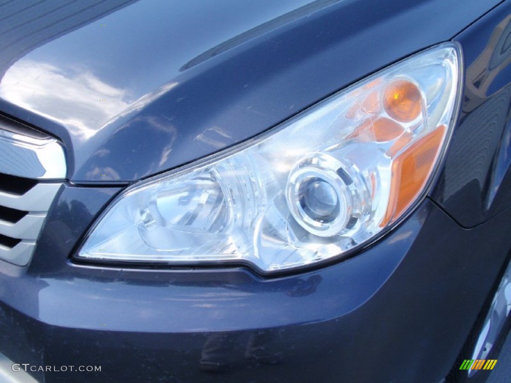 2011 Outback 2.5i Limited Wagon - Graphite Gray Metallic / Off Black photo #10