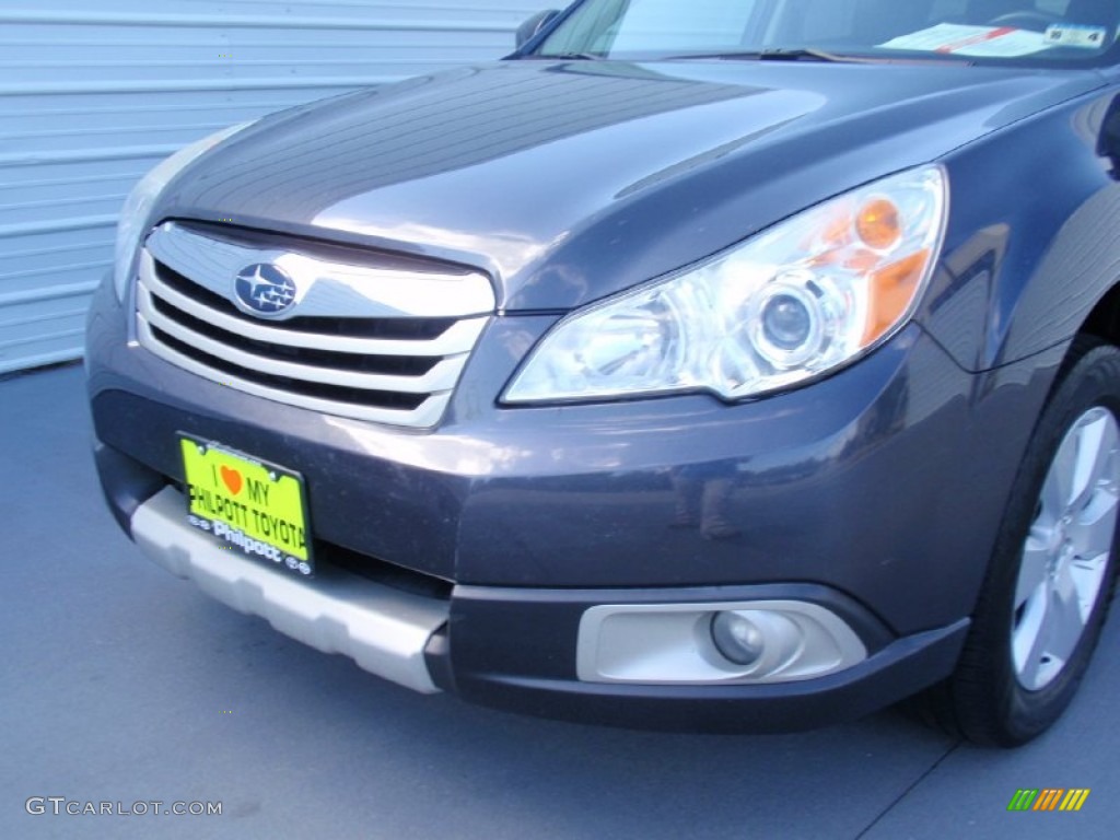 2011 Outback 2.5i Limited Wagon - Graphite Gray Metallic / Off Black photo #12