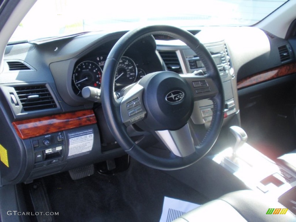 2011 Outback 2.5i Limited Wagon - Graphite Gray Metallic / Off Black photo #35