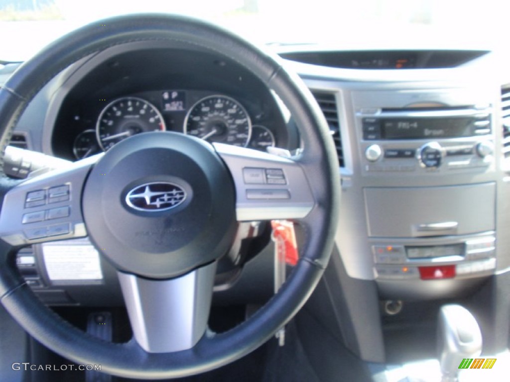 2011 Outback 2.5i Limited Wagon - Graphite Gray Metallic / Off Black photo #38