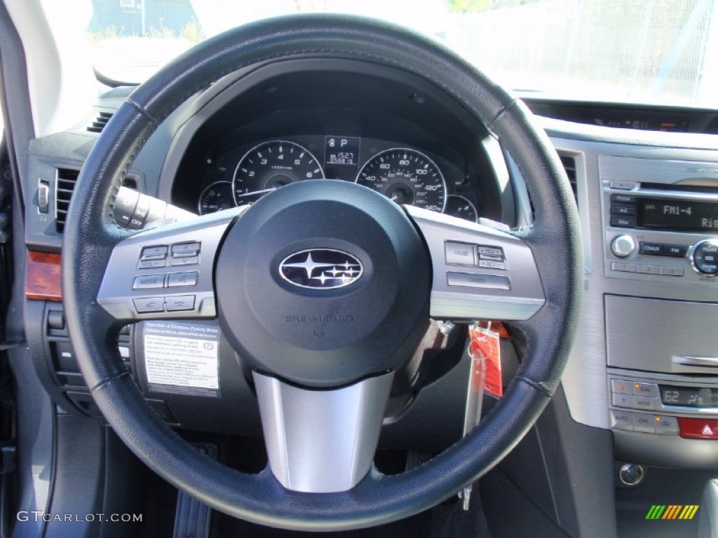 2011 Outback 2.5i Limited Wagon - Graphite Gray Metallic / Off Black photo #41