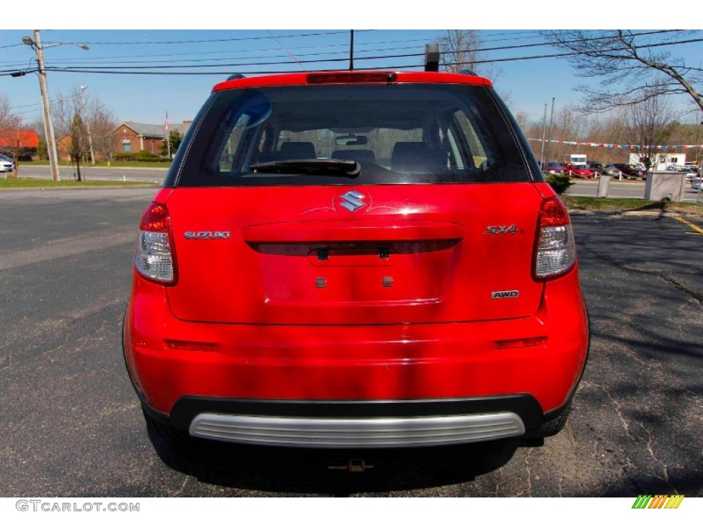 2007 SX4 AWD - Bright Red / Black photo #6