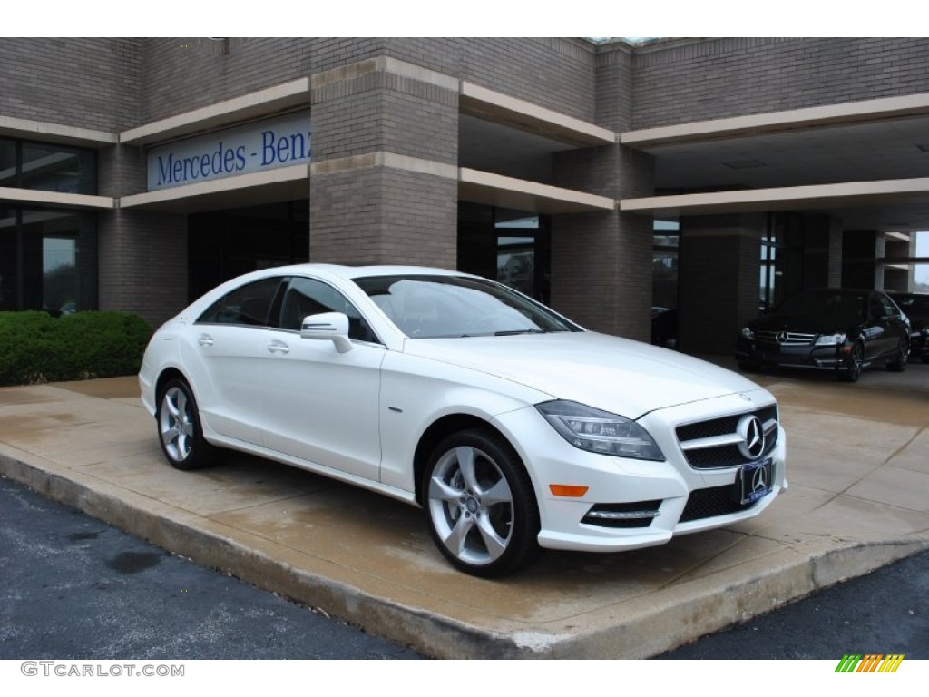 2012 CLS 550 4Matic Coupe - Diamond White Metallic / Black photo #1