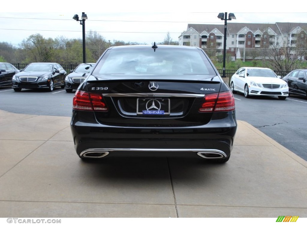 2014 E 350 4Matic Sedan - Black / Black photo #3