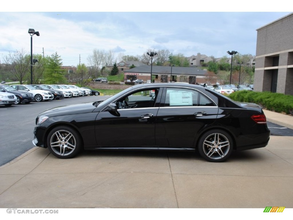 2014 E 350 4Matic Sedan - Black / Black photo #4
