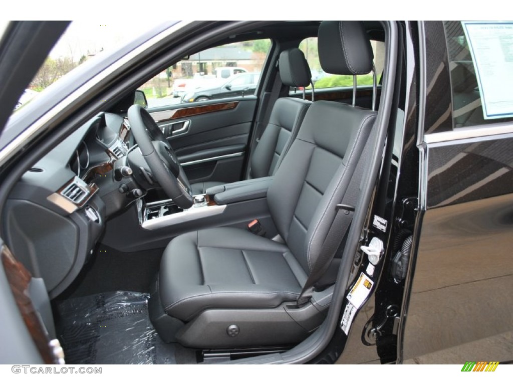 2014 E 350 4Matic Sedan - Black / Black photo #5