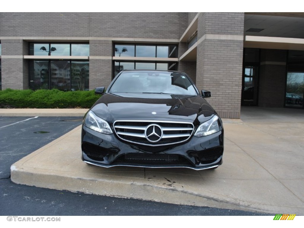 2014 E 350 4Matic Sedan - Black / Black photo #6