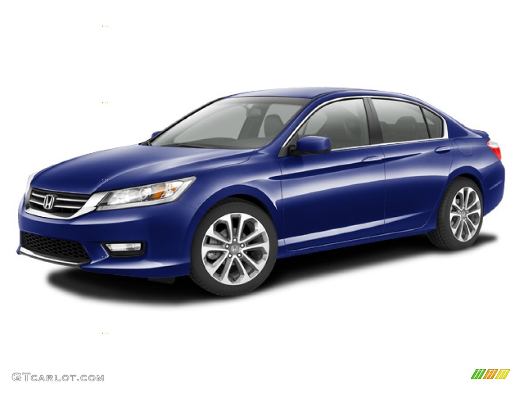 2014 Accord Sport Sedan - Obsidian Blue Pearl / Black photo #20