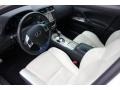 2012 Lexus IS F Alpine and Black w/White Stitching Interior Prime Interior Photo