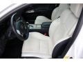 2012 Lexus IS F Alpine and Black w/White Stitching Interior Front Seat Photo