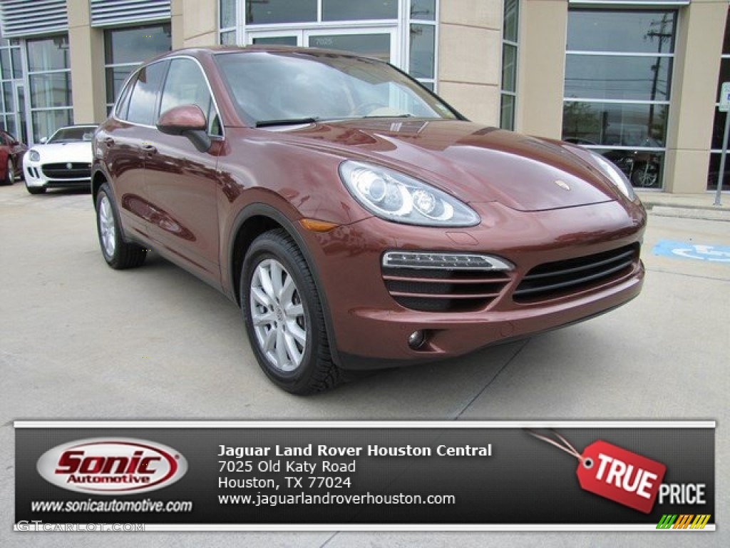 2011 Cayenne  - Auburn Red Metallic / Luxor Beige photo #1