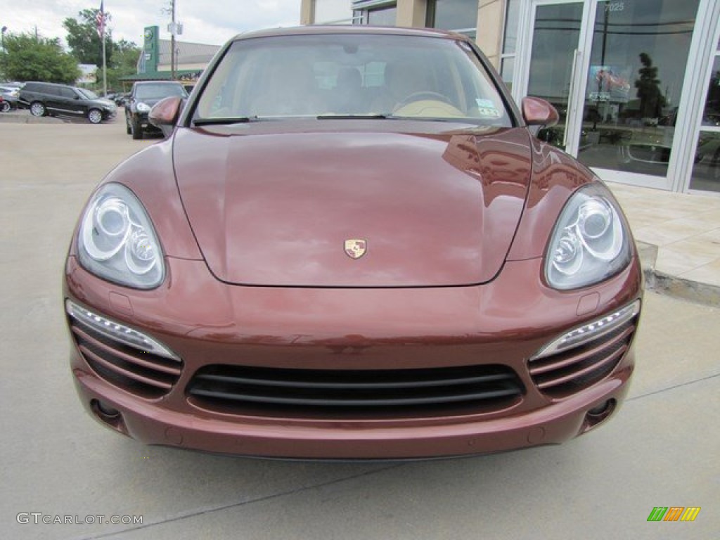 2011 Cayenne  - Auburn Red Metallic / Luxor Beige photo #6