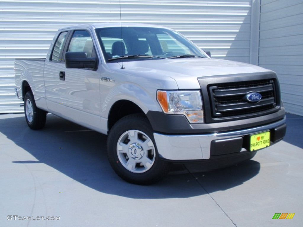 2014 F150 XL SuperCab - Ingot Silver / Steel Grey photo #1