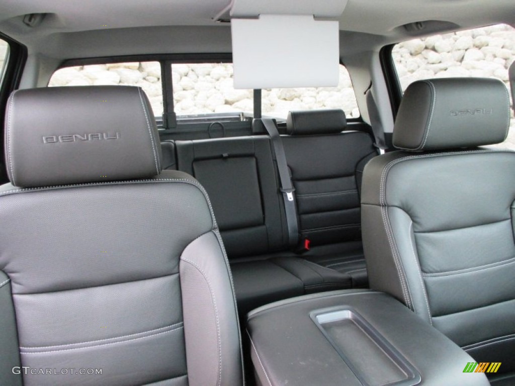 Denali Jet Black Interior 2015 GMC Sierra 3500HD Denali Crew Cab 4x4 Dual Rear Wheel Photo #92753749