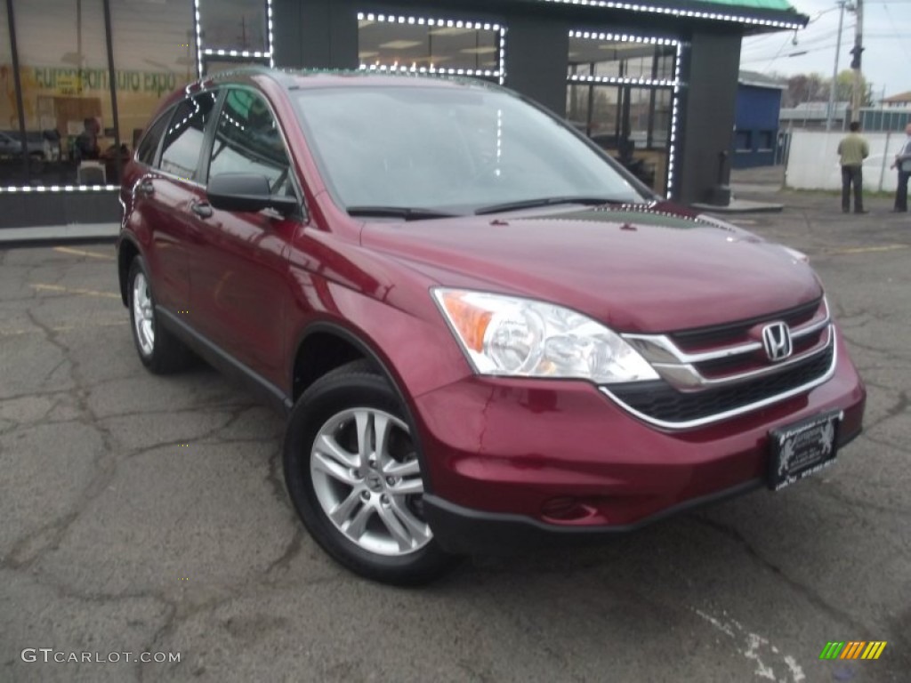 2011 CR-V EX 4WD - Tango Red Pearl / Black photo #2