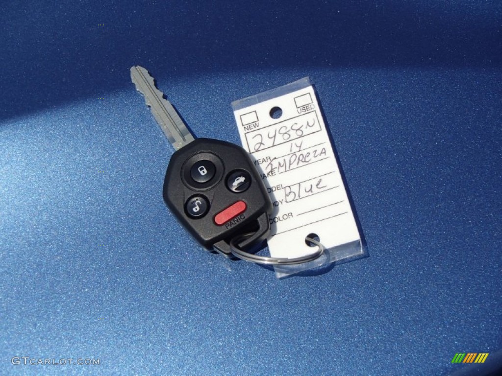 2014 Impreza 2.0i Sport Premium 5 Door - Quartz Blue Pearl / Black photo #11