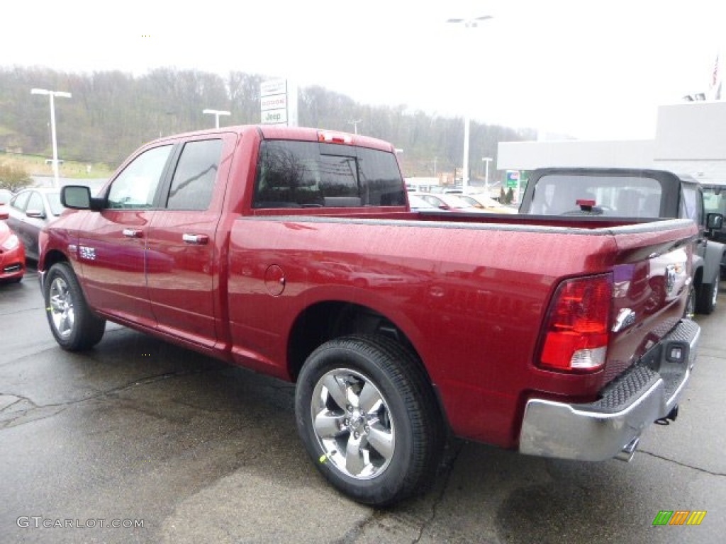 2014 1500 Big Horn Quad Cab 4x4 - Deep Cherry Red Crystal Pearl / Canyon Brown/Light Frost Beige photo #2