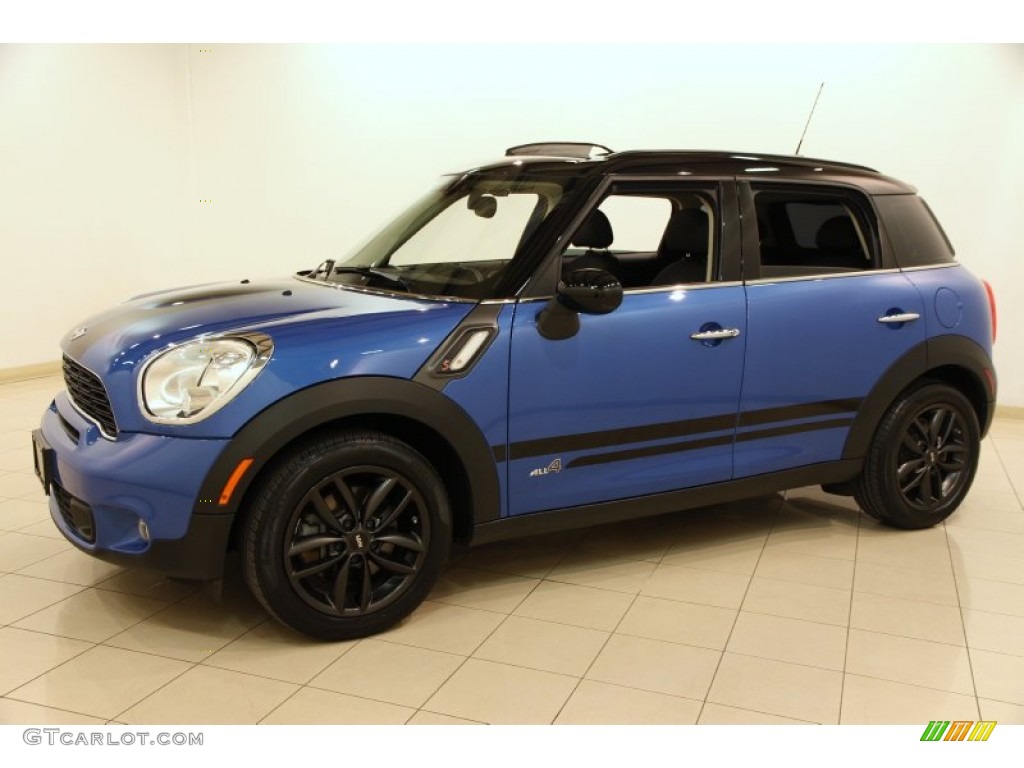 True Blue Metallic 2012 Mini Cooper S Countryman All4 AWD Exterior Photo #92758615