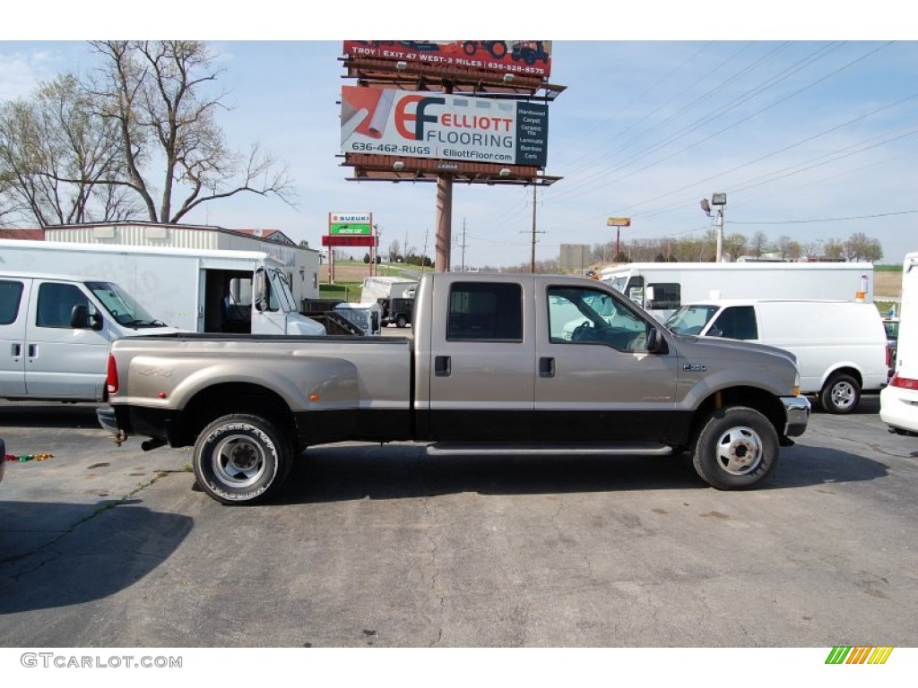 2004 F350 Super Duty Lariat Crew Cab 4x4 Dually - Arizona Beige Metallic / Medium Parchment photo #1