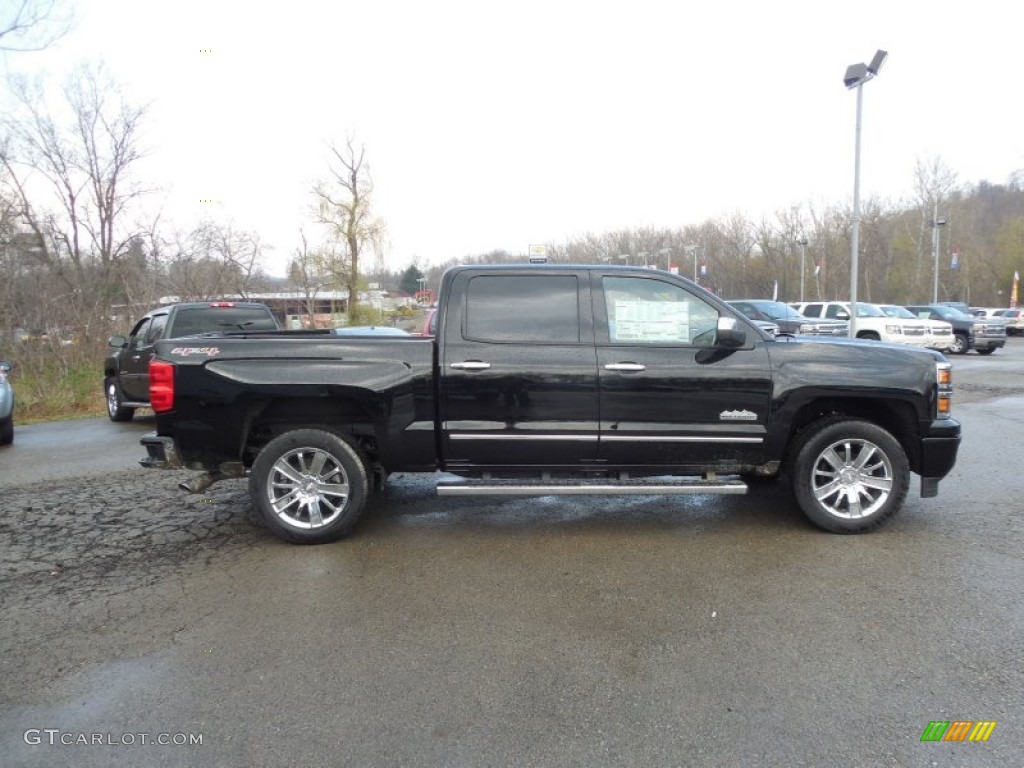 2014 Silverado 1500 High Country Crew Cab 4x4 - Black / High Country Saddle photo #9