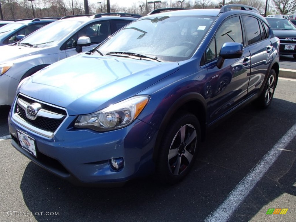 2014 XV Crosstrek Hybrid Touring - Quartz Blue Pearl / Ivory photo #1