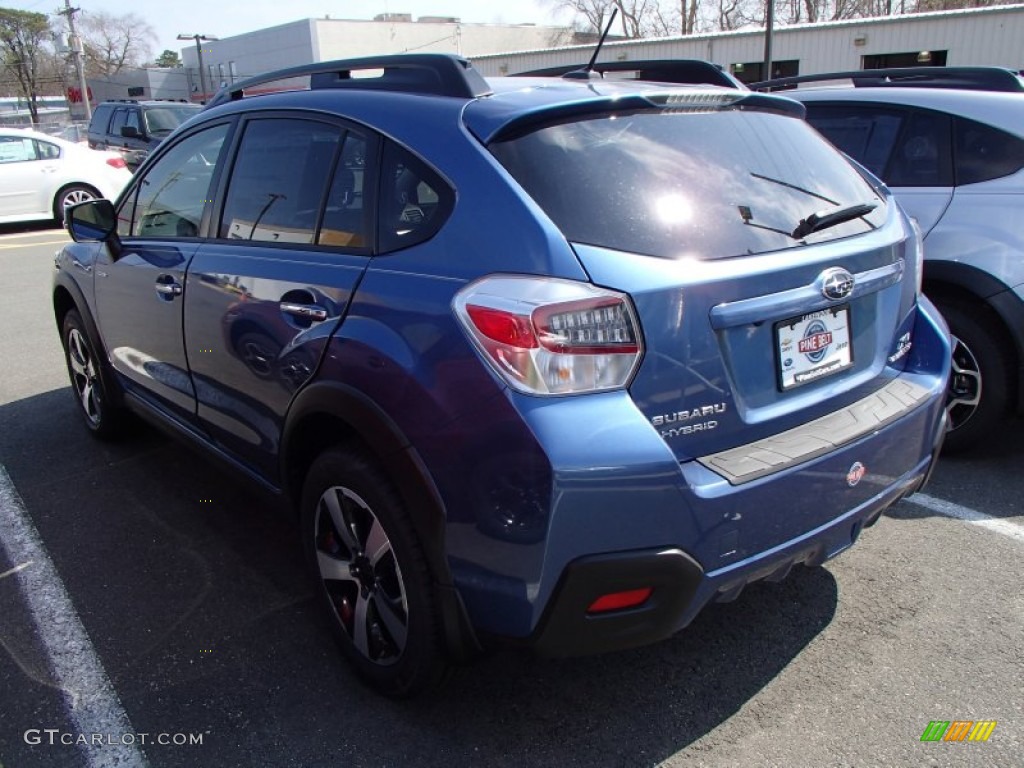 2014 XV Crosstrek Hybrid Touring - Quartz Blue Pearl / Ivory photo #2