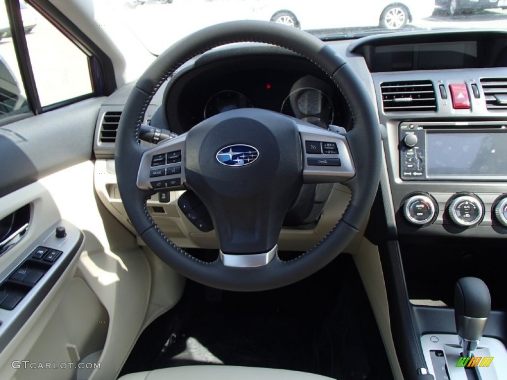 2014 XV Crosstrek Hybrid Touring - Quartz Blue Pearl / Ivory photo #7