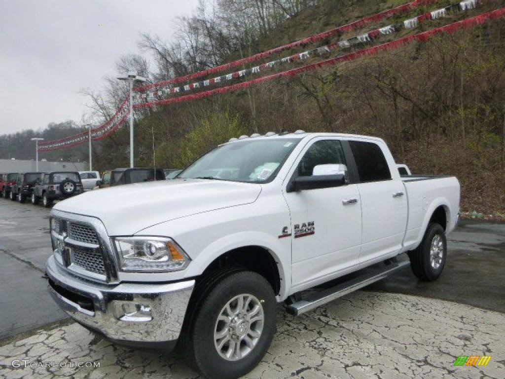 Bright White 2014 Ram 2500 Laramie Crew Cab 4x4 Exterior Photo #92759897