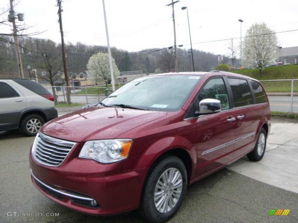 2014 Town & Country Limited - Deep Cherry Red Crystal Pearl / Dark Frost Beige/Medium Frost Beige photo #1