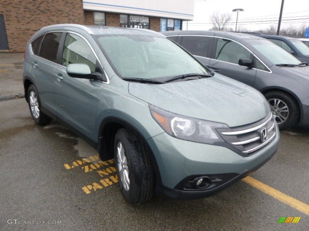 2012 CR-V EX-L 4WD - Opal Sage Metallic / Beige photo #1