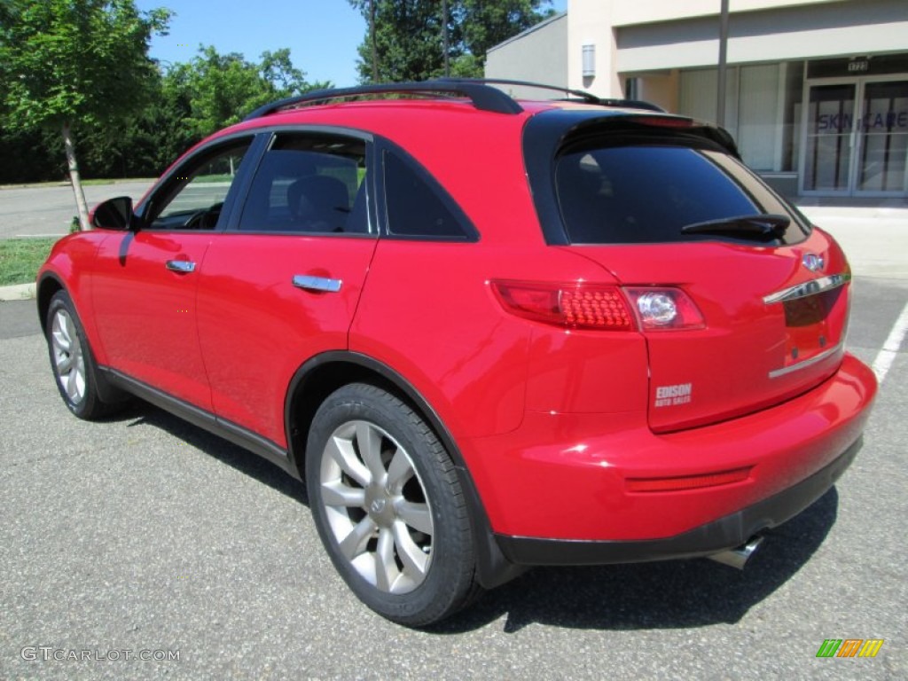2003 FX 35 AWD - Laser Red / Graphite Black photo #5