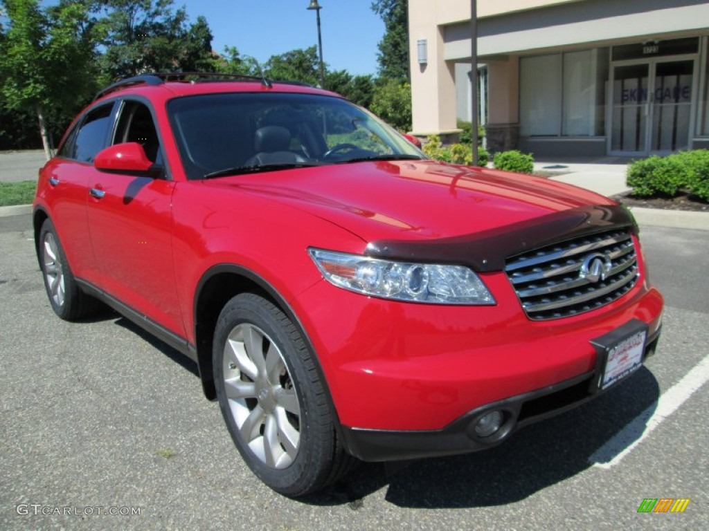 2003 FX 35 AWD - Laser Red / Graphite Black photo #11