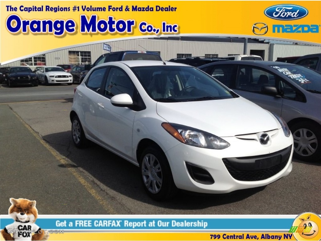 2011 MAZDA2 Sport - Crystal White Pearl / Black photo #1