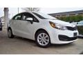 2013 Clear White Kia Rio LX Sedan  photo #19